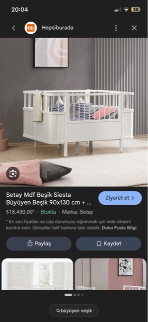 BÜYÜYEBİLEN BEBEK YATAĞI
