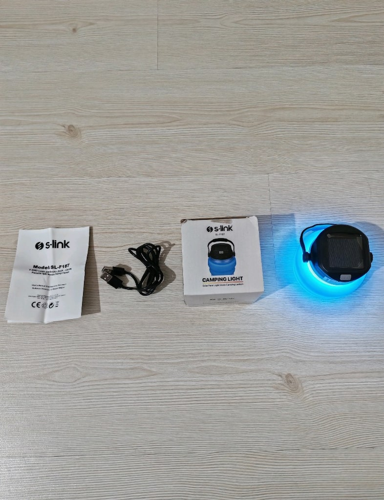 S-Link Marka Şarjlı ve Güneş Enerjili Çok Amaçlı Lamba - 5