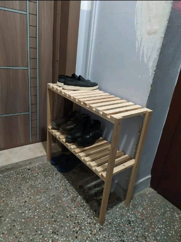 Ahşap ayakkabılık istenilen ölçüde üretilir - 2