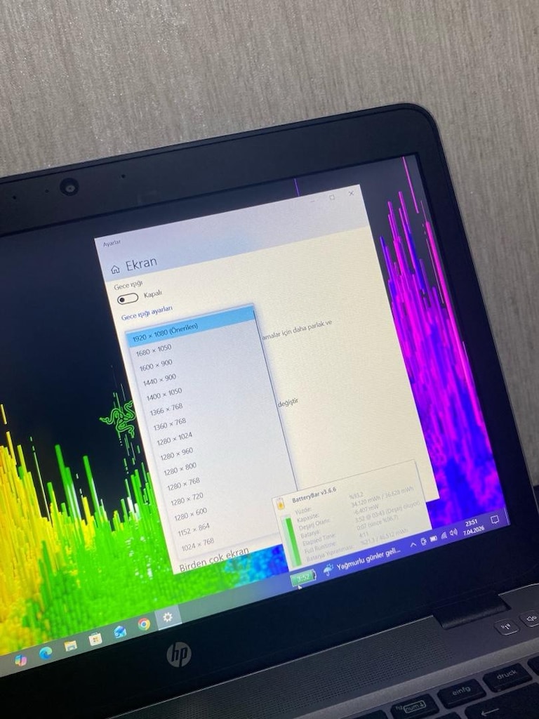 HP-i5-FULL HD-IŞIKLI KLAVYE-8GB DDR4-256m2 SSD-BATARYALI-LAPTOP - 5