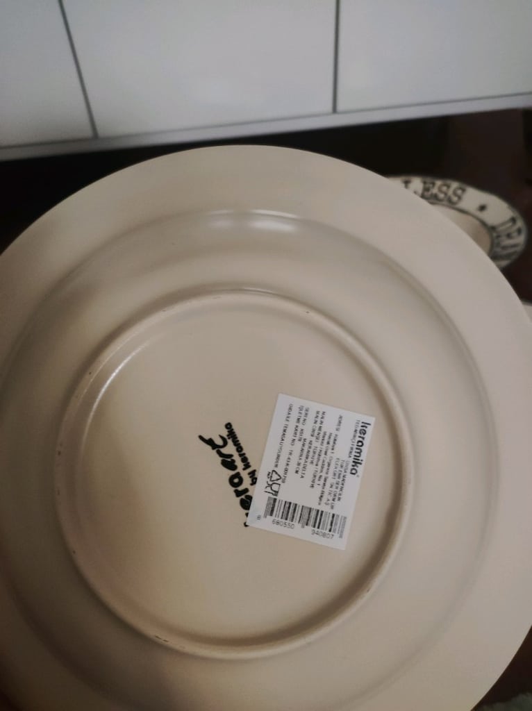 büyuk boy makarna tabağı keramika sıfır - 4