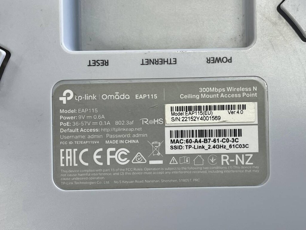 TP-Link EAP115 N300 Mbps Kablosuz Tavan Tipi Access Point - 4