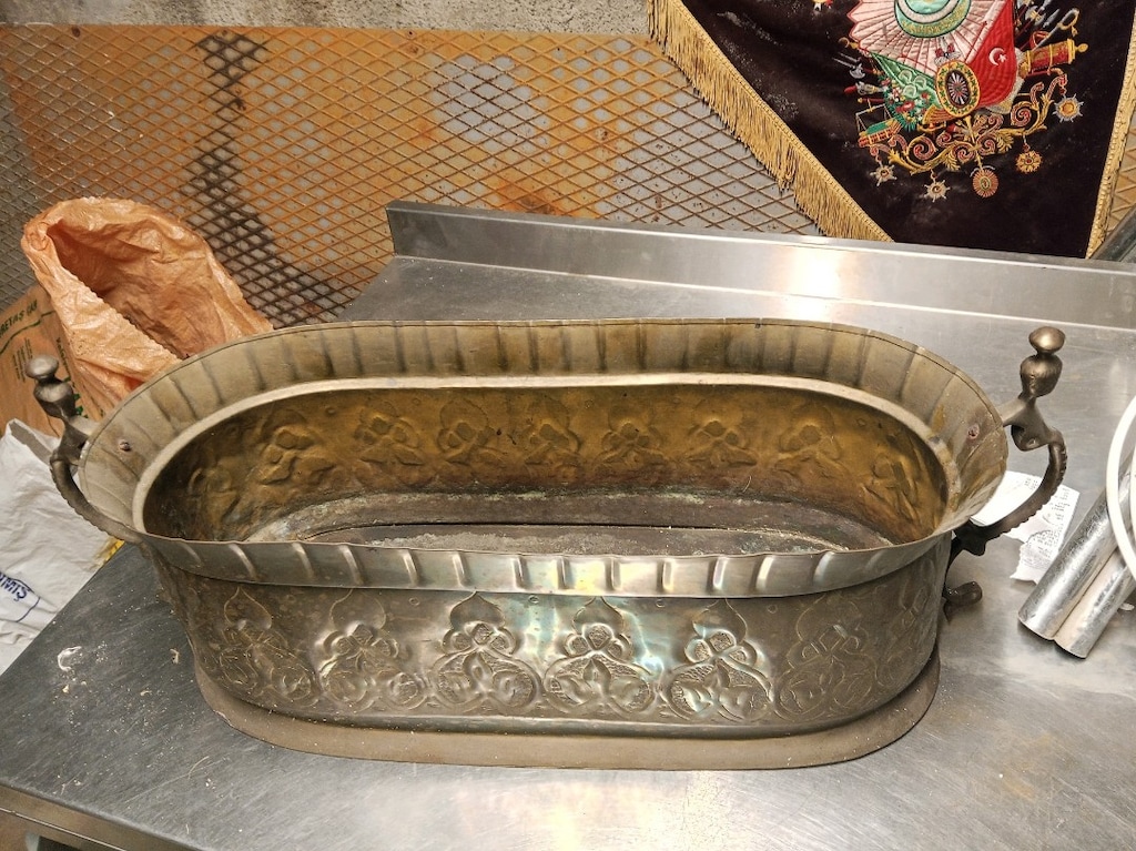 Bronz çiçeklik sarı - 3