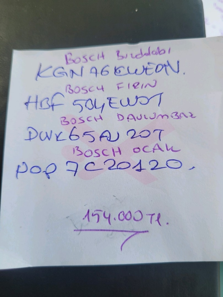 bosch marka ,sıfır paketli,bayi teslimidir.Buzdolabi ve 3lü ankastre. - 12