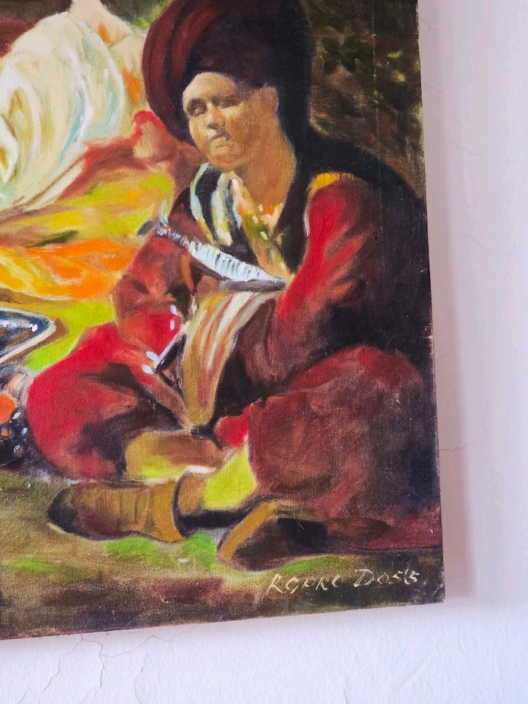 146x100 Bryullov'un Bahçe Saray Çeşmesi Yağlıboya İmzalı Tablo - 2