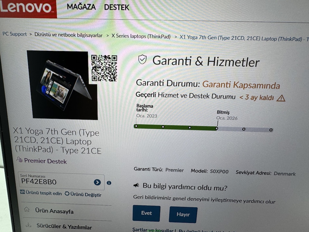 THİNKPAD X1 YOGA İ7 12. NESİL 16 GB RAM 512 NVME DOKUNMATİK - 8