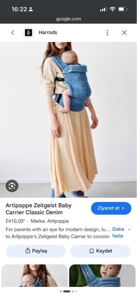 Artipoppe denim kanguru - 2