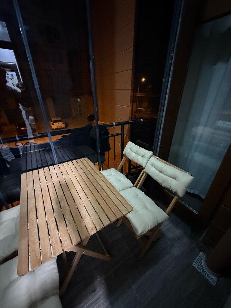 Meya Dekor 4+1 Minderli Balkon Bahçe Mutfak Bistro Set Katlanır Masa-s - 2