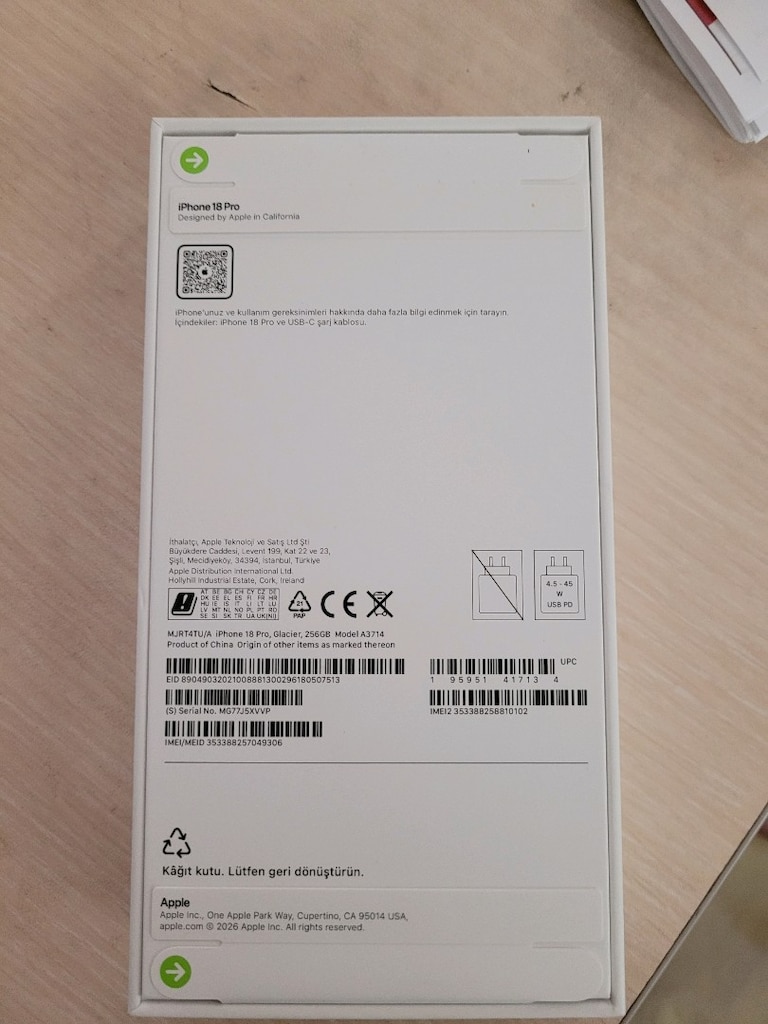 iphone 18 pro 256 gb buzul mavi - 2