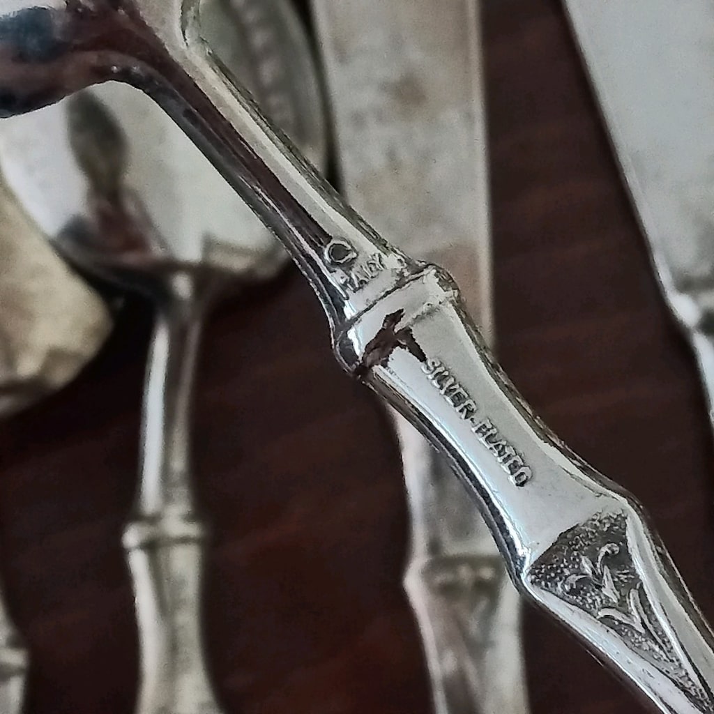 Vintage İtalyan gümüş kaplama servisler - 17