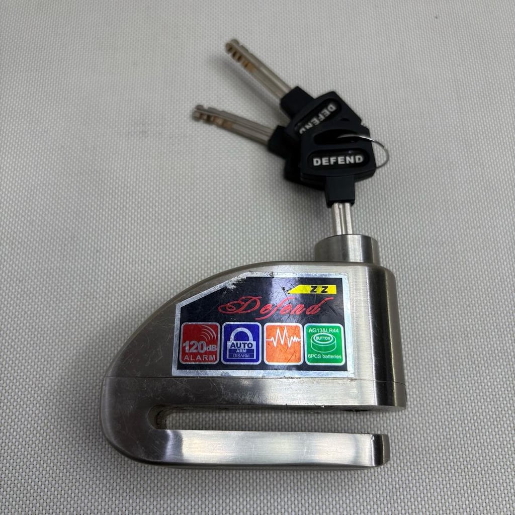 alarmlı 120 desibel motor disk kilidi - 2