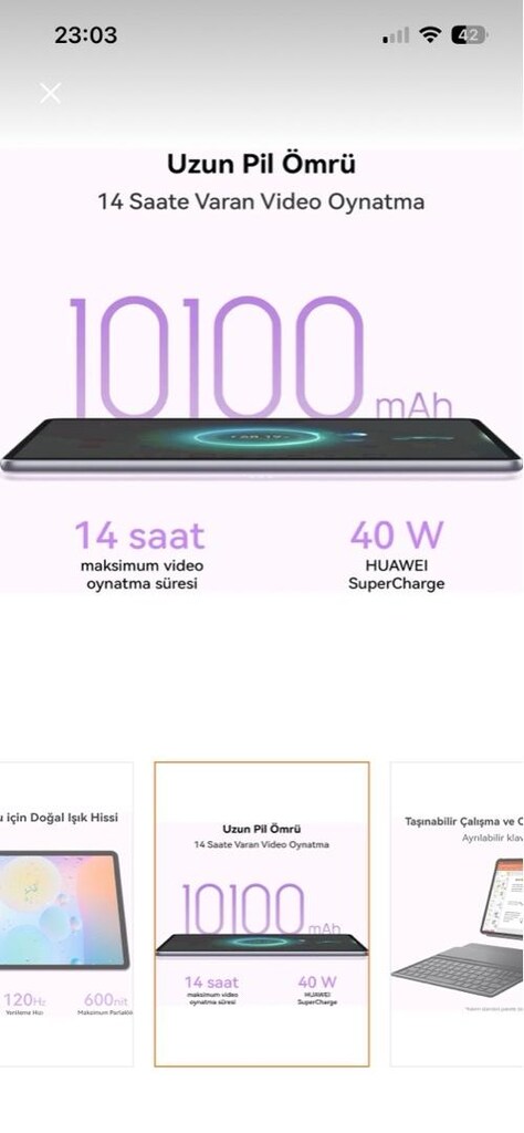 Huawei MatePad 11.5 2025 (8/256 GB)Klavyeli Kılıf -Sıfır Ayarında - 5