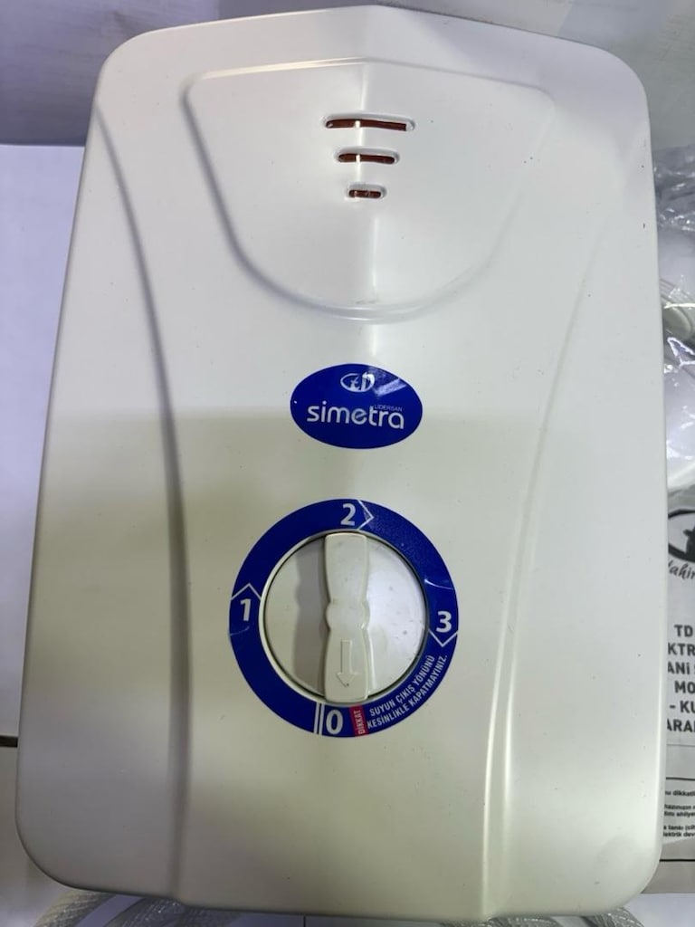 Simetra Premium Elektrikli Şofben 7500W – Anında Sıcak Su, 3 Kademeli - 3