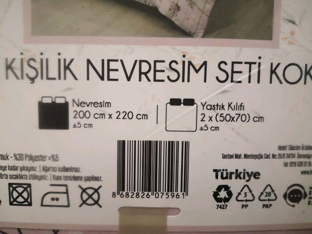 Nevresim seti kokina Çift kişilik - 6