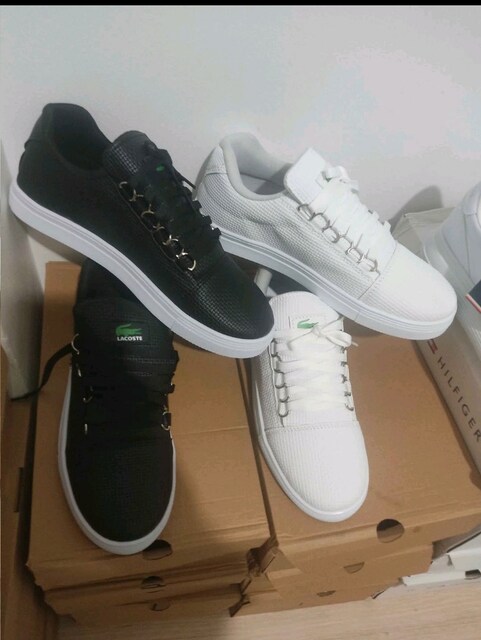 LACOSTE SİYAH BEYAZ RENK ERKEK AYAKKABI