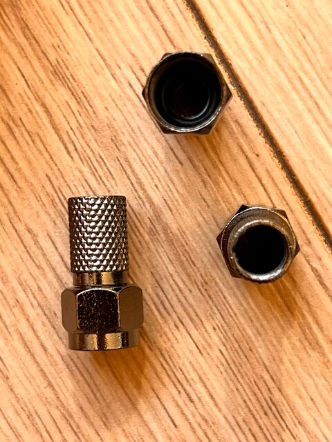 Black RG6 F Konnektör (F-0056) Contalı Tip**