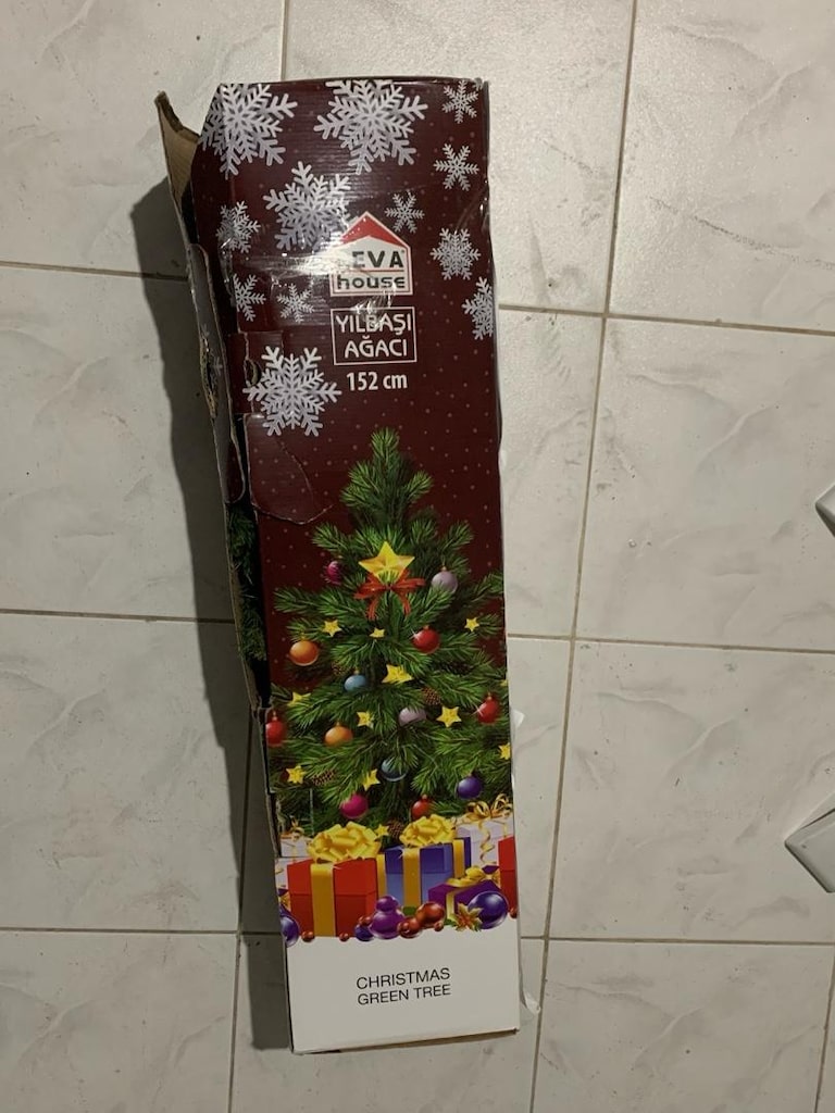 152 cm yılbaşı agacı temiz