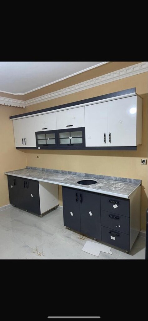 mutfak dolabı 2.5 metre alt 2.5 üst toplam 5 metre granit dahil sıfır - 2