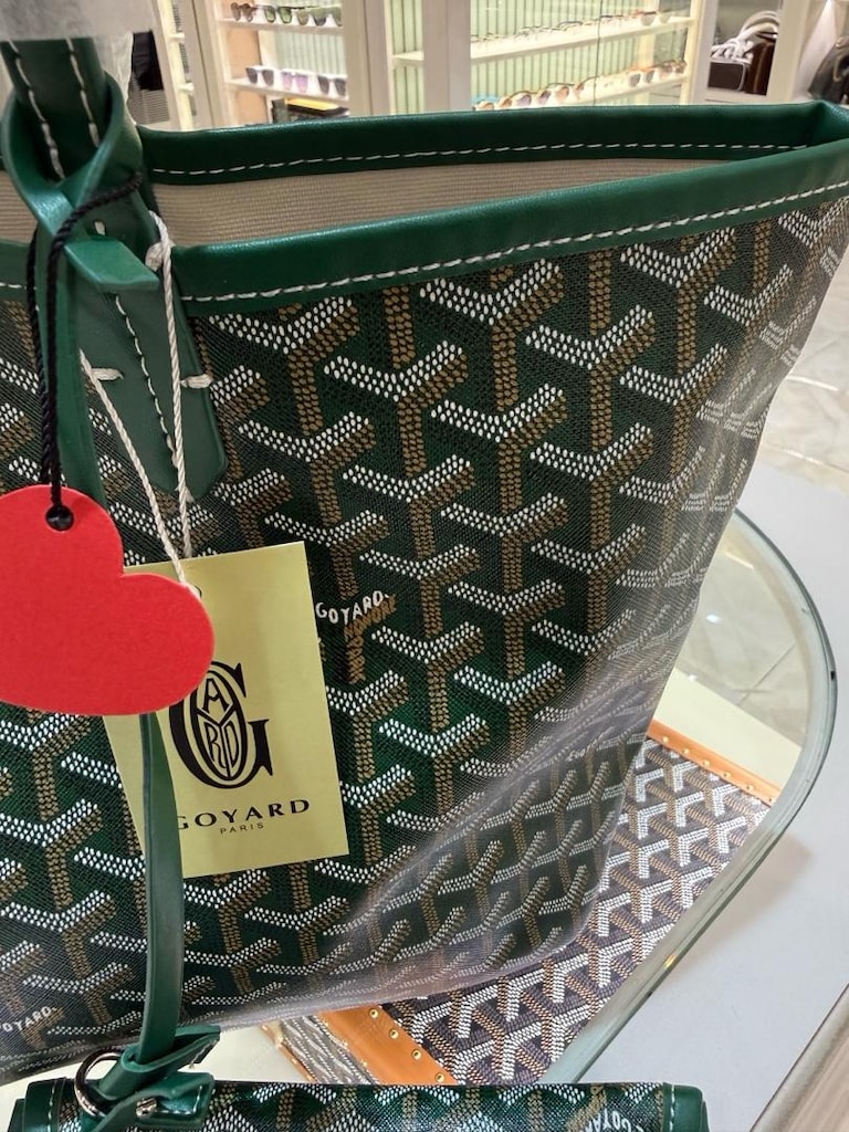 Goyard Saint Louis Tote Bag Yeşil SIFIR - 10