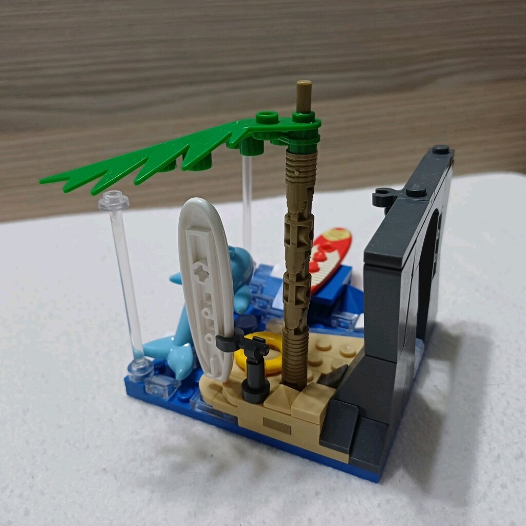 Lego Uyumlu Sörf Adayı & Yunus Temalı Yapı Seti (101 Parça - Eksiksiz - 7
