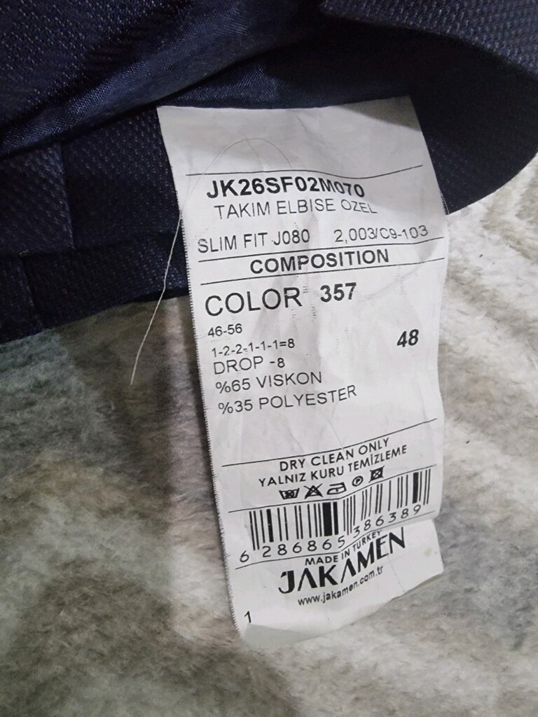 JAKAMEN LACİVERT TAKIM ELBİSE SIFIR KULLANILMAMIŞ. ARNAVUTKÖY İSTANBUL - 8