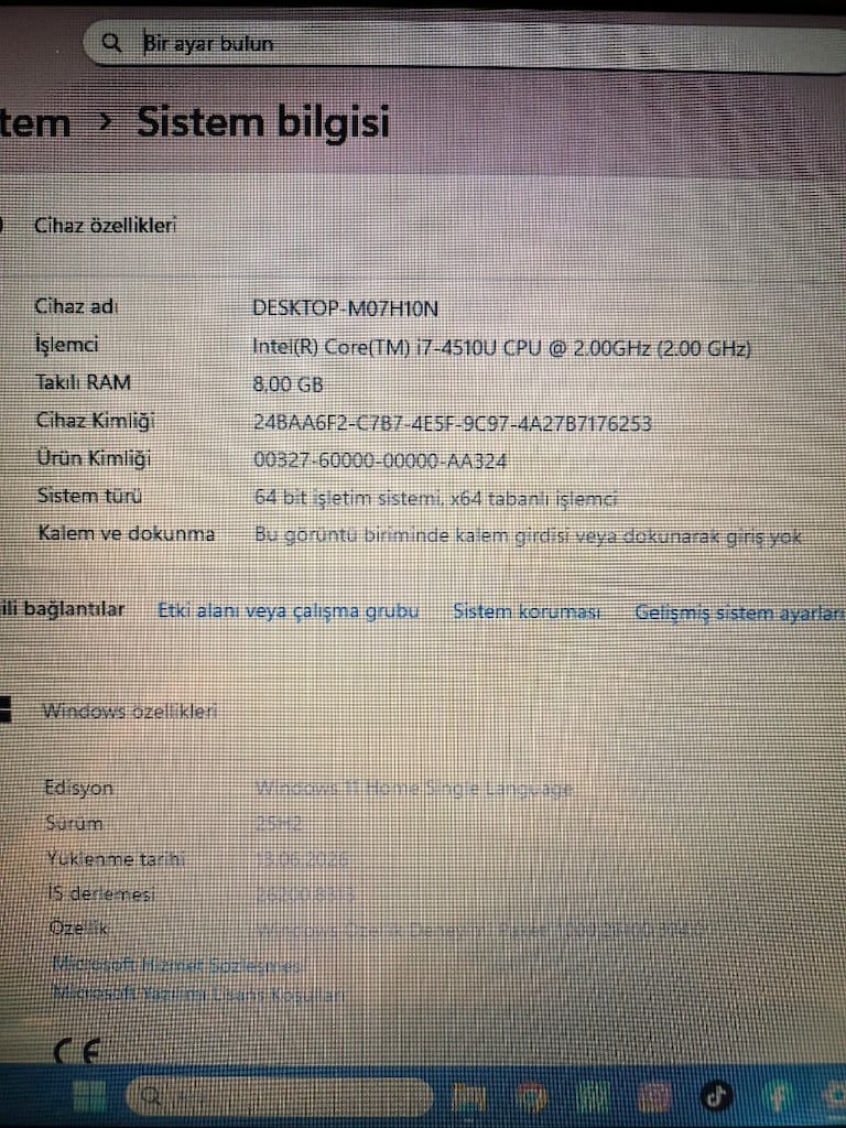 Laptop DELL i7 İşlemci NVIDIA Ekran Kartı 240GB SSD 8GB Ram Pil Sağlam - 5