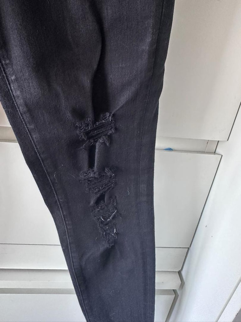 J BRAND Siyah Yırtık Detaylı Pantolon - 5
