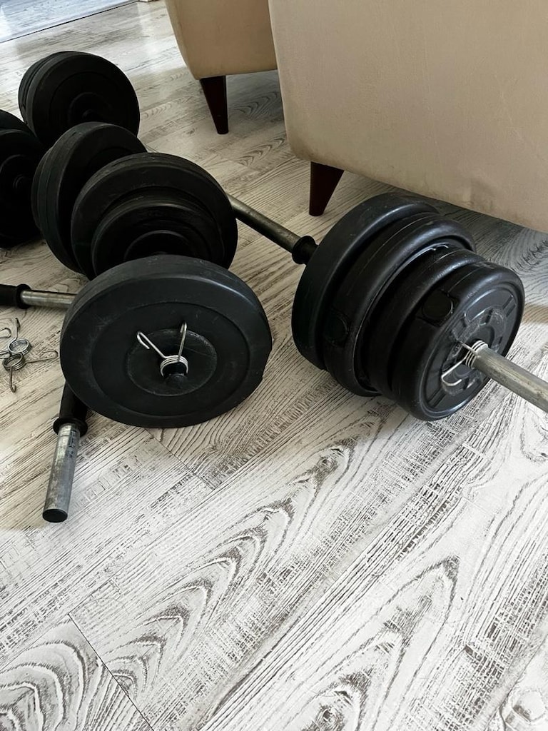 Ağırlım Seti 60 kg - Dumbell , Düz Bar - 3