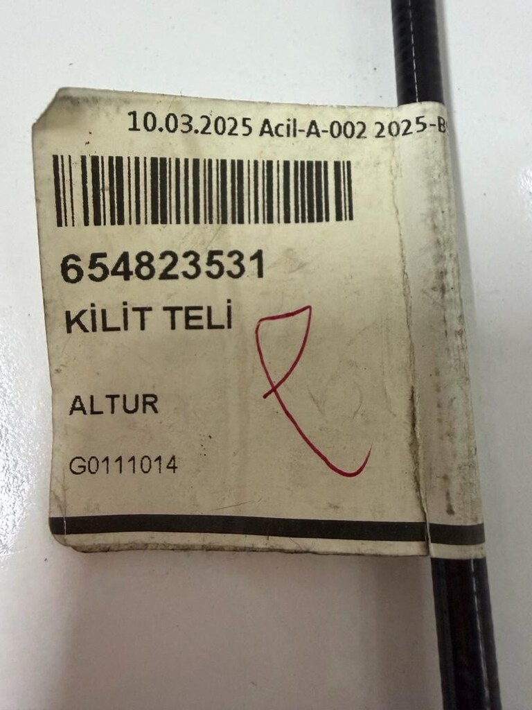 SKODA SCALA KAMİQ 2019 2023 KAPUT KİLİT TELİ SIFIR ORJİNAL 654823531 - 4