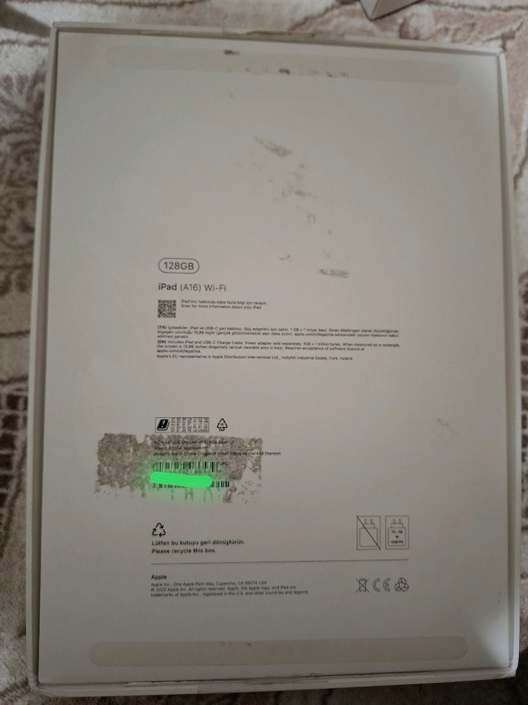 iPad A16 128 GB Mavi | 5 Aylık | Pil %100 | Devir 4 | Garantili - 7