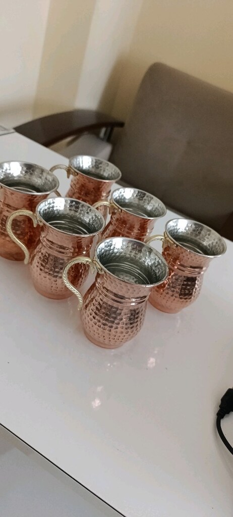 Bakır Ayran Bardagı 6lı - 6