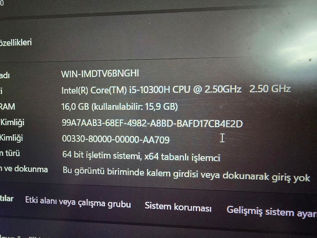 ÇOK ACIL CASPER EXCALIBUR G770 LAPTOP - 9