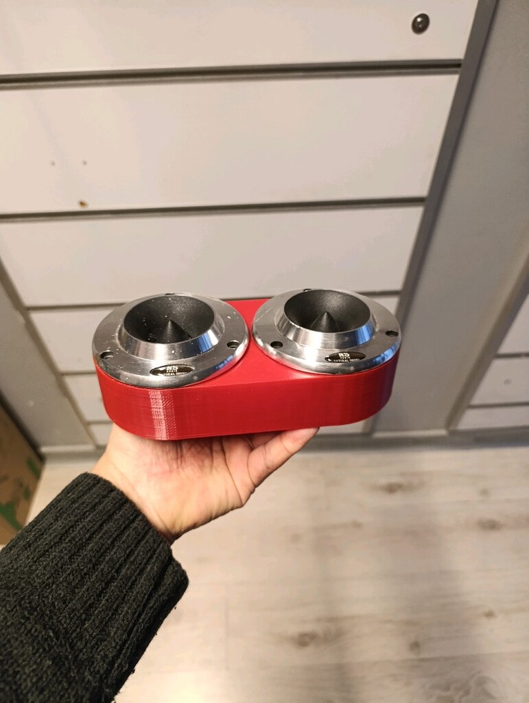 10cm çift tweeter için ikili kabin hoparlor kutusu 3D ısı dayanımlı - 3