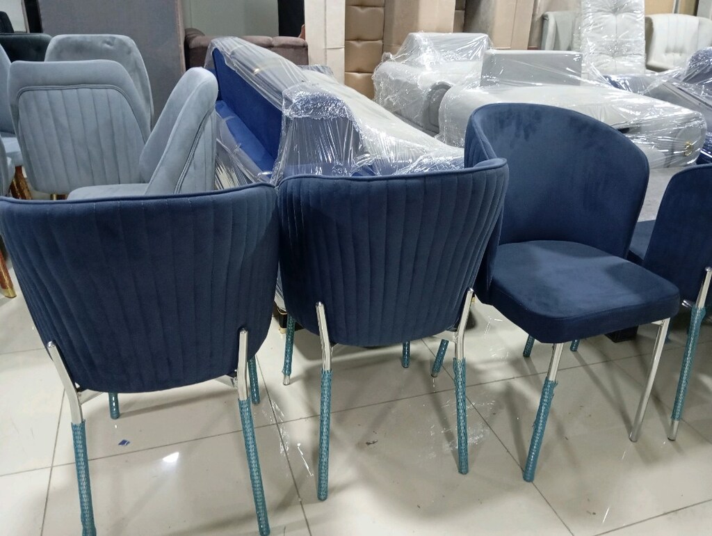 sıfır ürün 6 adet ayakları çelik sandalye - 2