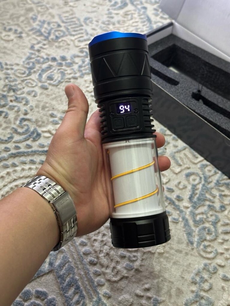 SIFIR Çok Amaçlı LED El Feneri – Şarjlı – Güçlü Işık – Kamp / Araç / - 5