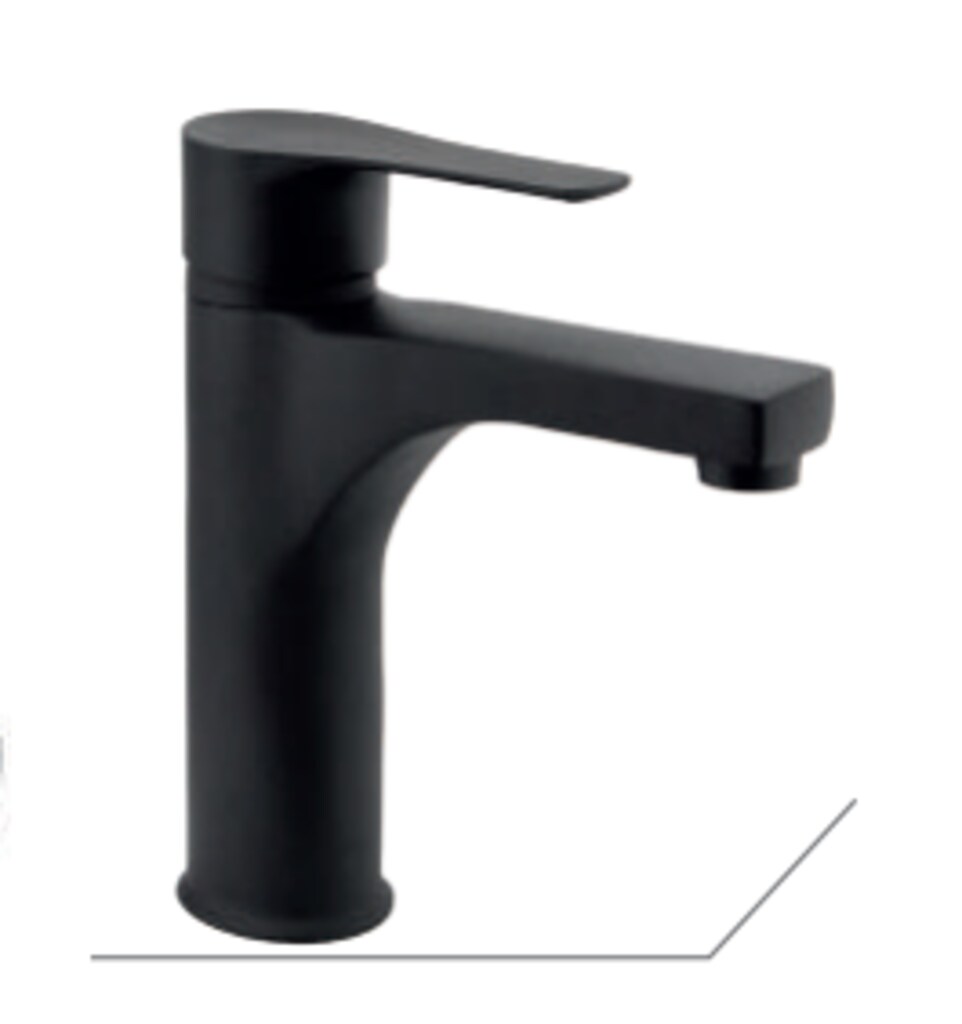 Kas antoryum siyah lüks lavabo bataryası NERO - 3