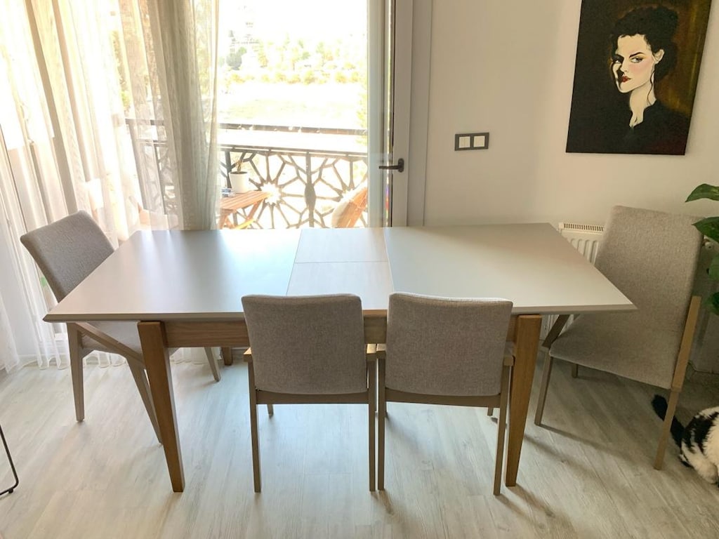 açılabilir alfemo masa ve 4 sandalye - 4