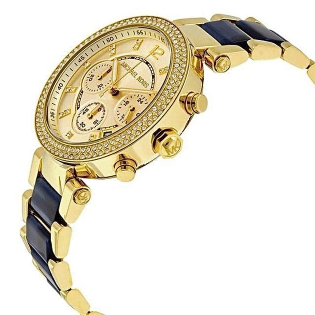 ‼İTHAL/SIFIR/Michael Kors MK6238 Parker, Kronometre,Takvim,Gold Saat - 2