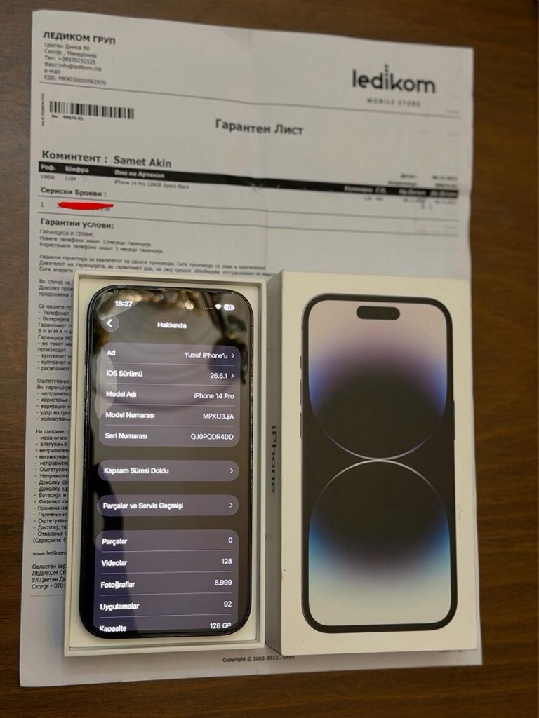İPhone 14 Pro 128 GB Kutulu Faturalı Siyah - 3