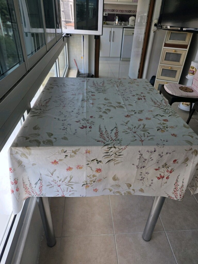 açılır kapanır beyaz renkte mutfak yemek masası - 2