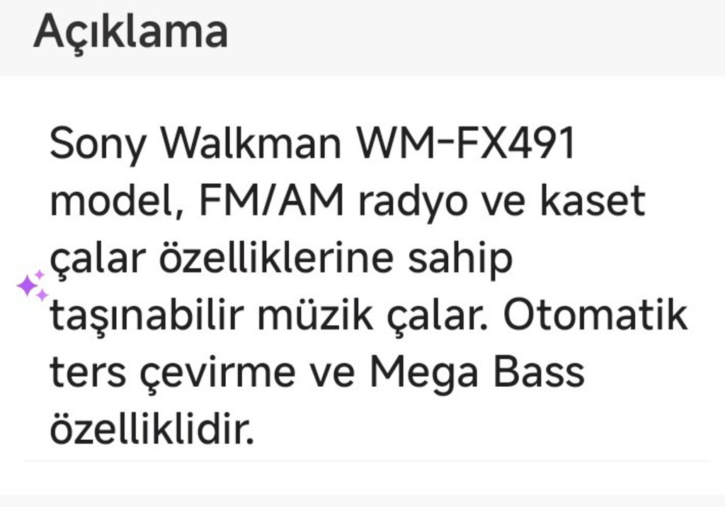 ORİJİNAL SONY WM-FX 491 DİJİTAL WALKMAN - 8