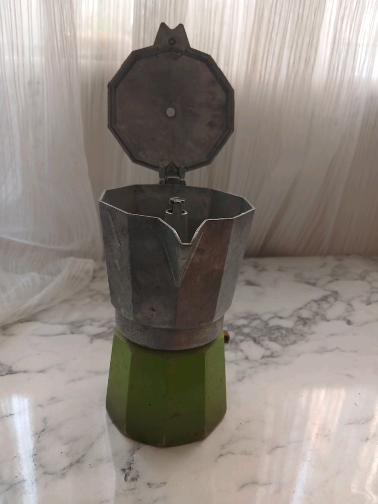 eski italyan moka kahve makinası 1960 antika - 4