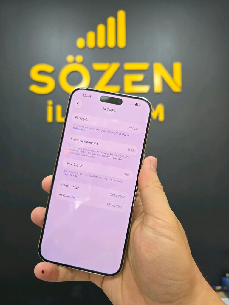 SÖZEN İLETİŞİM İPHONE 15 PRO MAX 256GB PİL 88 KUTU FATURALI - 6