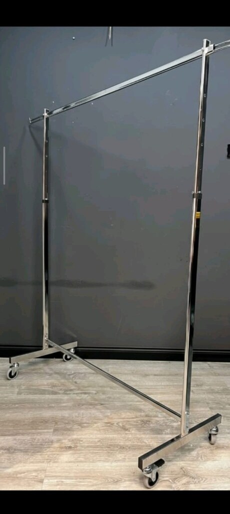 Ayaklı Askılık,Tekerlekli Askılık,Stand,Teşhir Standı,Gold Eşek Askı - 2