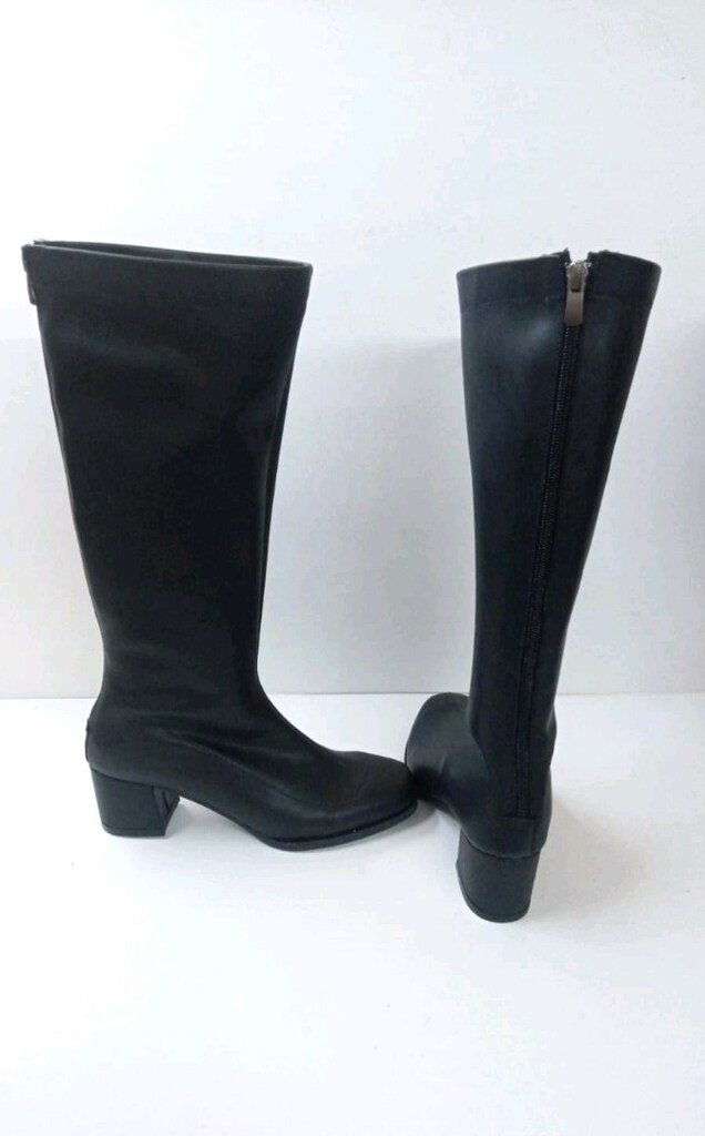 Siyah Dizüstü Stiletto Çizme - 2