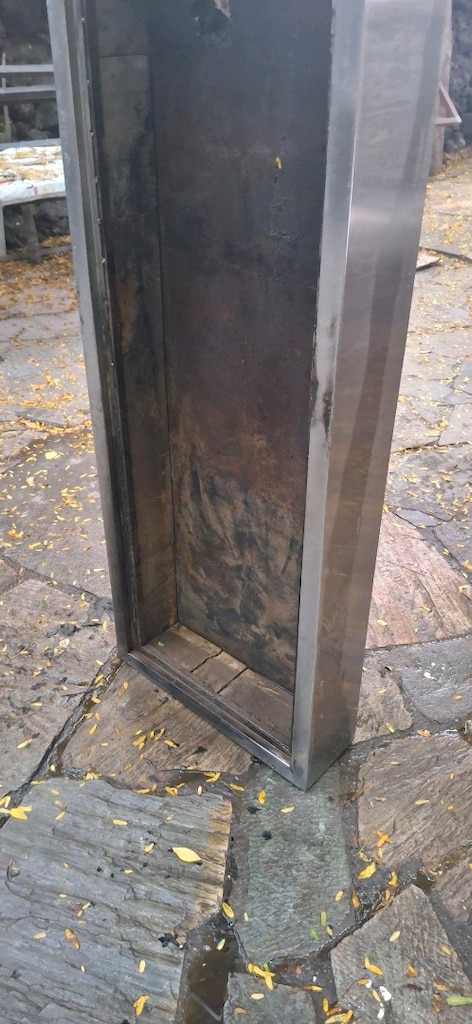 Paslanmaz Çelik mangal paslanmaz tuğlalı mangal 135x53cm ölçülerinde - 3