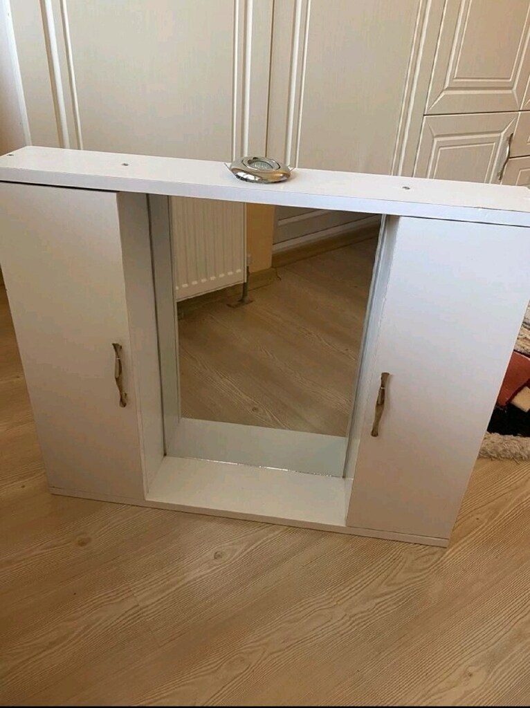 Aynalı Led Işıklı Banyo Dolabı - ALT YOK,SADECE DOLAP