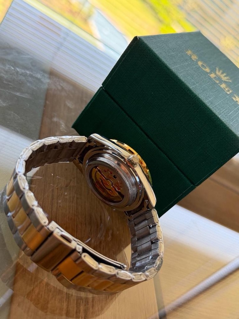 GOLD GÜMÜŞ ROLEX ERKEK KOL SAATi - 3