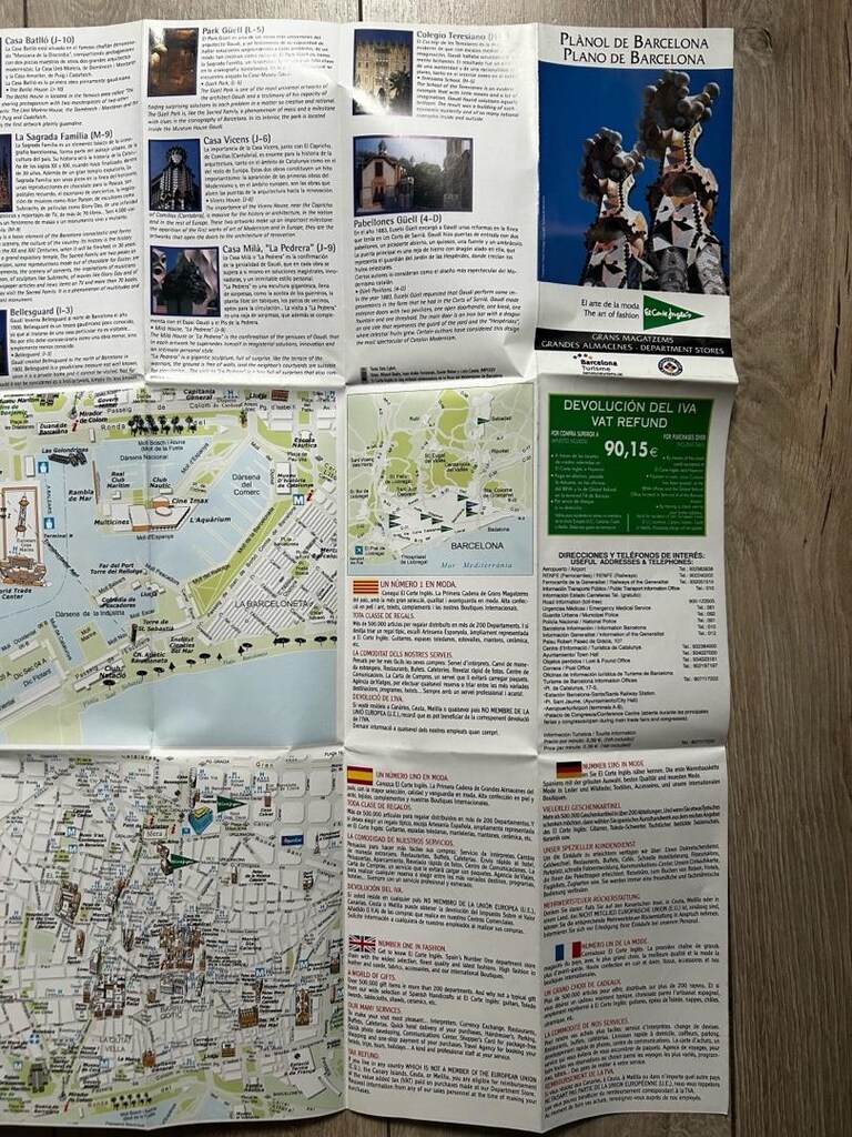 Barcelona Map / harita. - 3