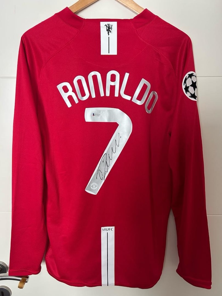 Ronaldo Islak İmzalı Orijinal Man United Forma
